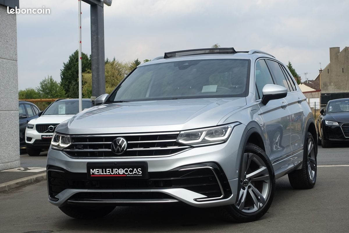 Tiguan E Hybride Rechargeable 245ch R-Line DSG Digital Cockpit/Toit ouvrant/Cuir chauffant/Grand Gps/Caméra 360°/Carplay/Accès confort/1°Main/Garantie 12 mois (image 2)