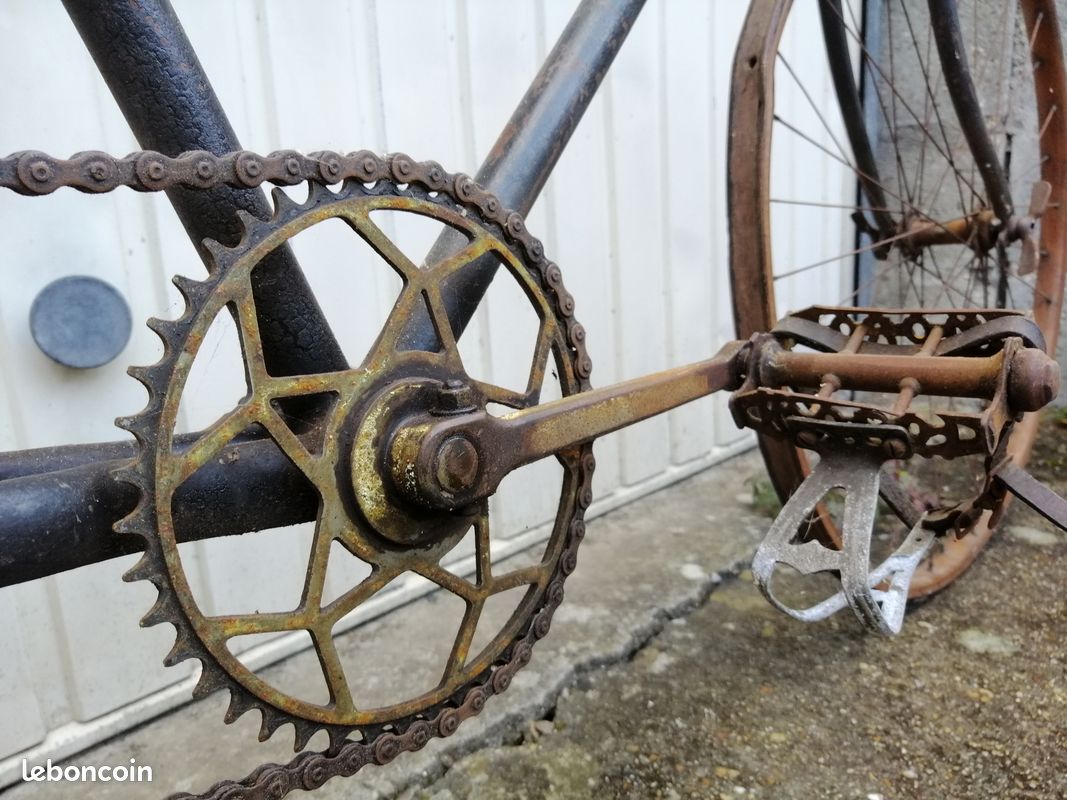 Pédalier Vélo Ancien GRIFFON – 44 Dents, 165 Mm, Pour Vélo De Course Vintage