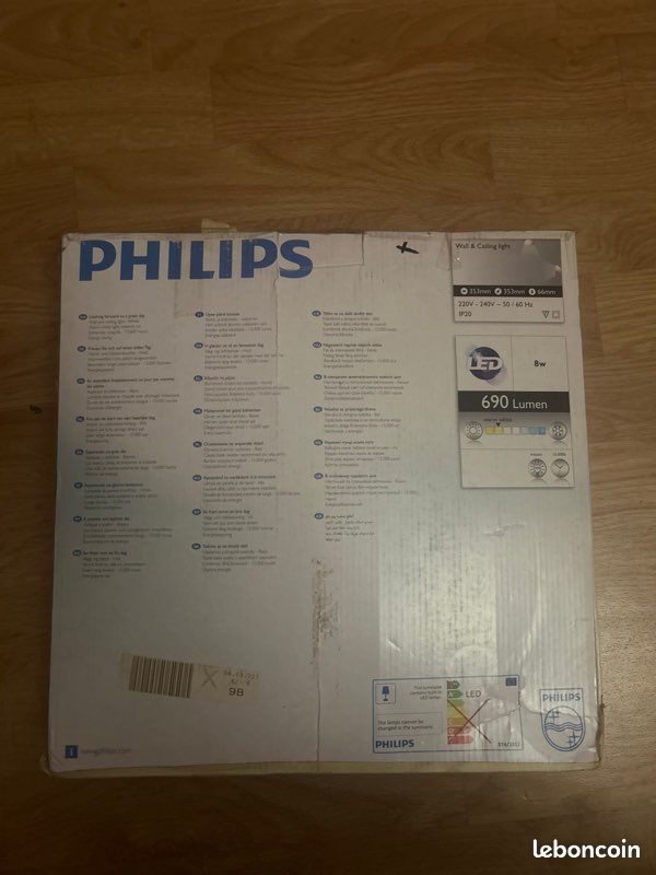 Plafonnier LED Philips myLiving 8W blanc chaud (image 2)