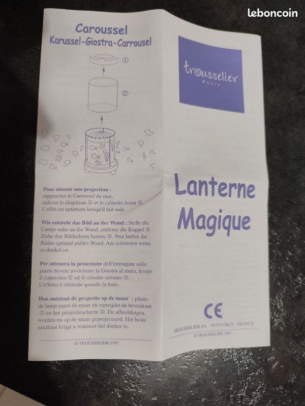 Lampe de chevet photophore Lanterne magique TROUSSELIER (image 4)