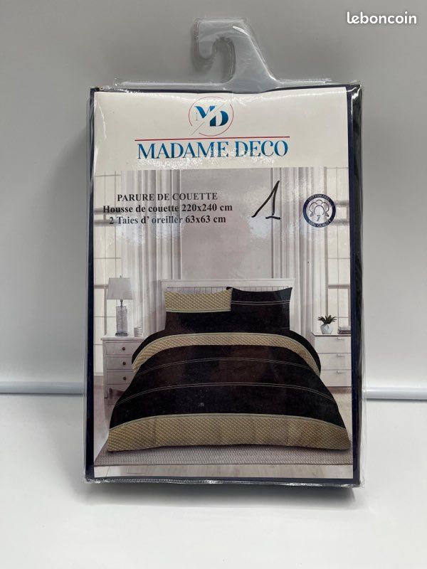 🛏️ Parure de couette Madame Déco 220x240 + 2 taies - modèle 1 (image 2)