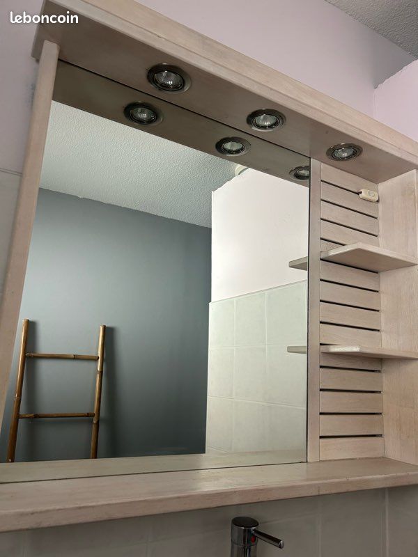 Très joli Étagère Miroir salle de bain (image 1)