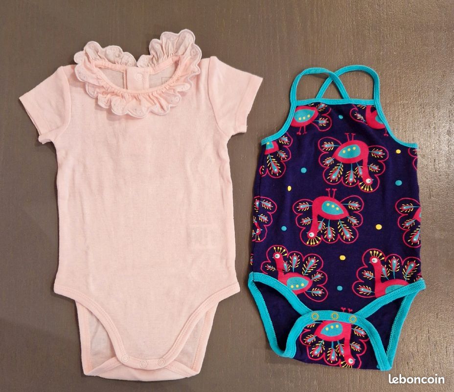Lot de 2 body 9 mois (image 2)