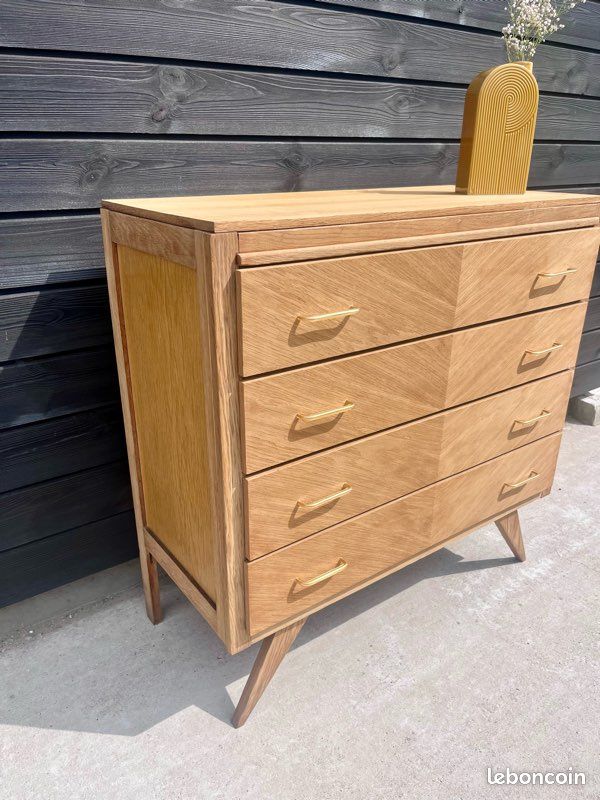 Commode vintage pieds compas (image 4)