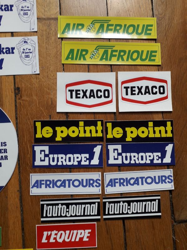 Paris Dakar stickers autocollants - Équipement moto