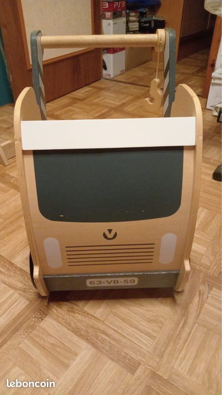 Chariot de marche camion en bois vert baudet (image 6)