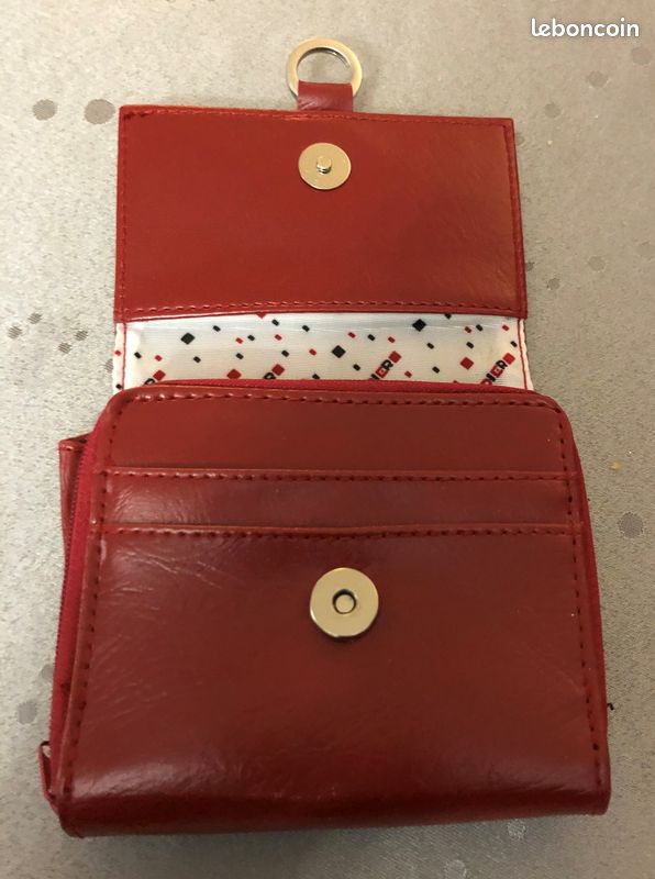 Porte feuille rodier rouge (image 1)