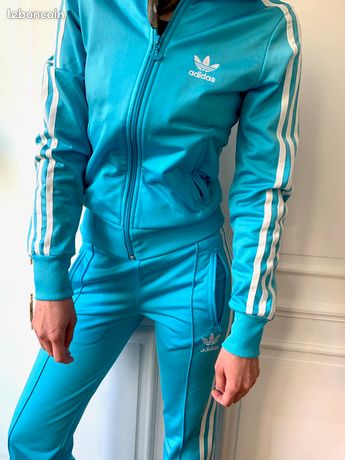 Adidas Womens Veste Adidas Femme Bleu Turquoise Survêtement Adidas