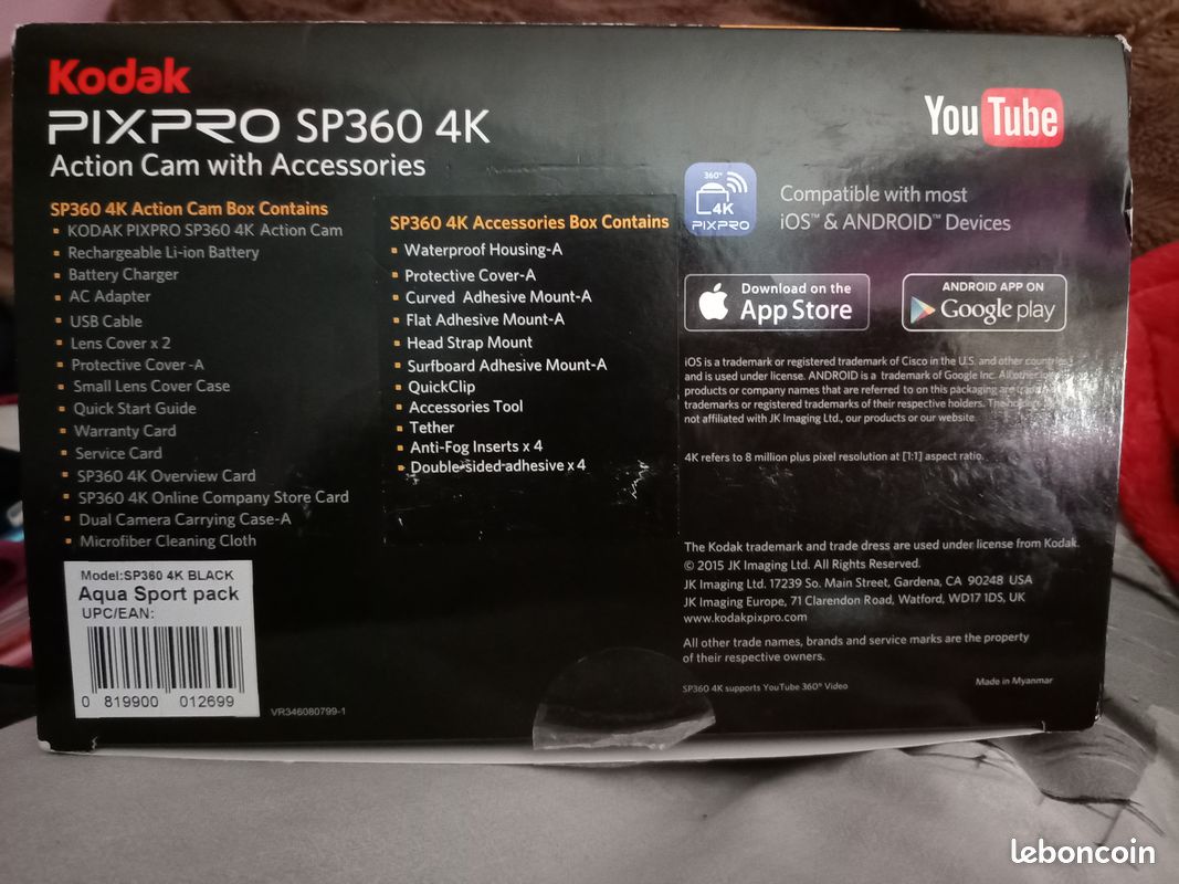 Vend un appareil pixpro SP360 4K (image 2)