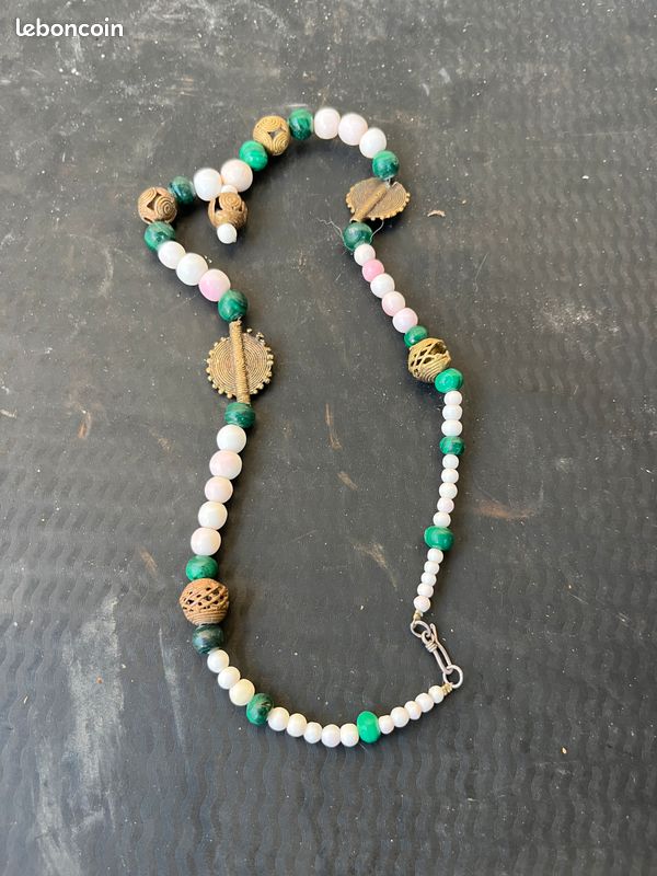 Collier Ethnique Ancien - Bijou Vintage, Occasion, Style Artisanal