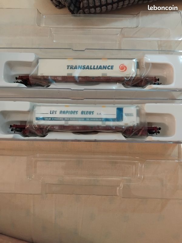 HJ6214 Wagon porte conteneur Sgss Transalliance Sncf, Ep V - HO 1/87 5055286682889
