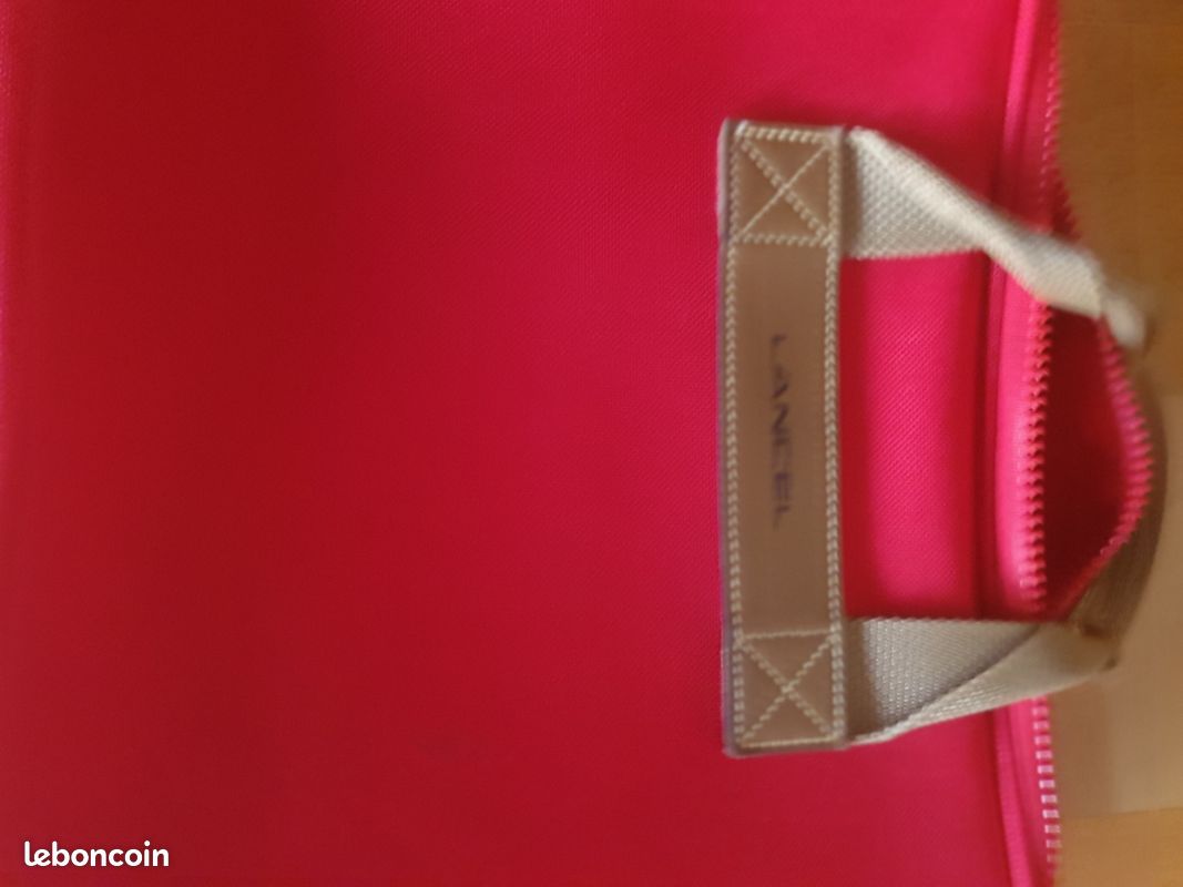 VALISE de VOYAGE rouge LANCEL (image 10)