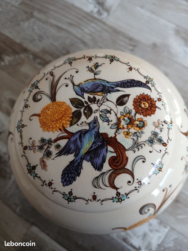 Acheter Pot de gingembre en céramique avec couvercle, pot de temple chinois, Vase décoratif pour la décoration de la maison, rangement
