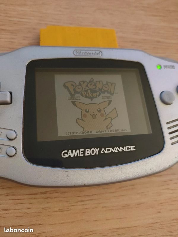 Pokémon Verte Jaune Cartouche Française Jeu Pokémon Version Verte + Jaune Game Boy Color Advance - Version Française, Cartmod Jeu Rétro Game Boy Advance Français