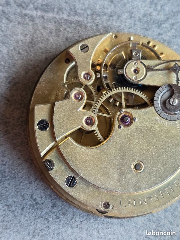 Mouvement De Montre à Gousset – Argenté, Acier – Vendu Pour Pièces Ou Réparation