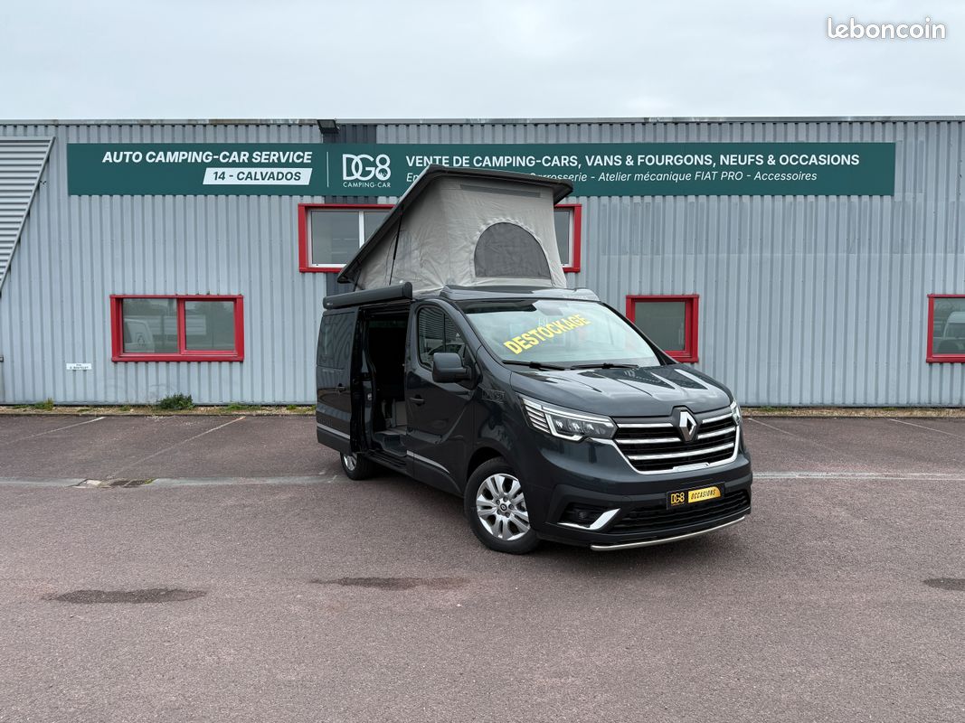 Van aménagé toit relevable - BURSTNER Playa C500 - Renault Trafic 2.0L DCI 150ch - boîte automatique - 5 places CG (amovible) (image 1)