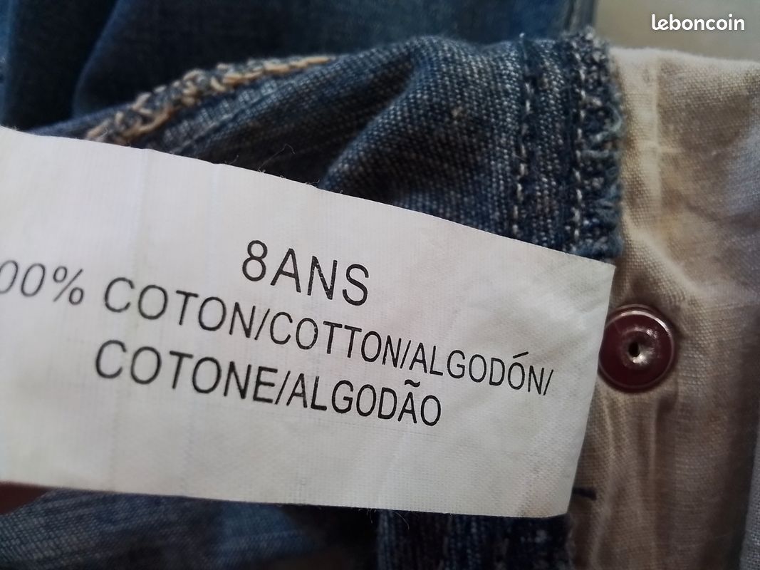 Jupe en jeans fille T 8ans (image 4)