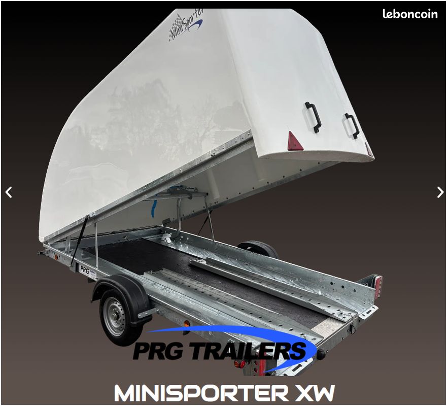 PRG Trailers Minisporter XW - Caterham - Remorque porte voiture fermée 1 ou 2 essieux (image 2)