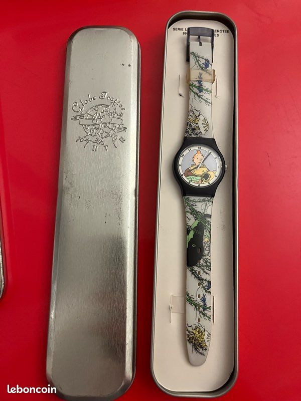SUPERBE MONTRE TINTIN REF. 015327- A SAISIR NEUF EN BOITE GARANTIE & CERTIFICAT