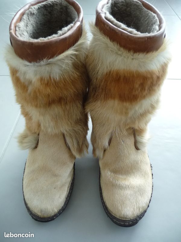 Bottes Après Ski Tecnica Cuir De Chèvre T 38 39 Noire