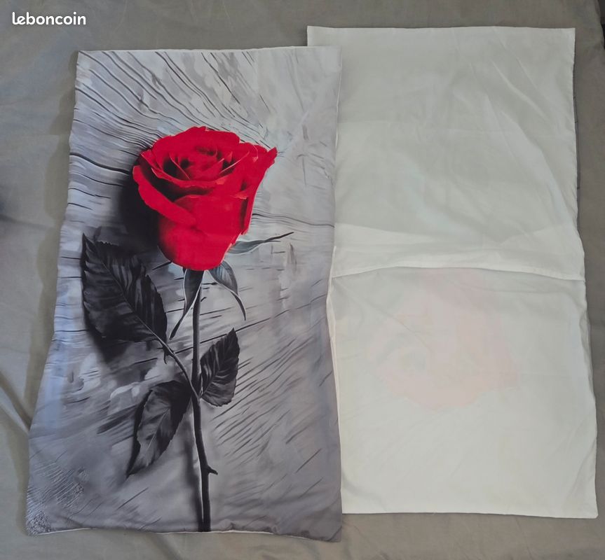 Parure de lit rose rouge (image 2)