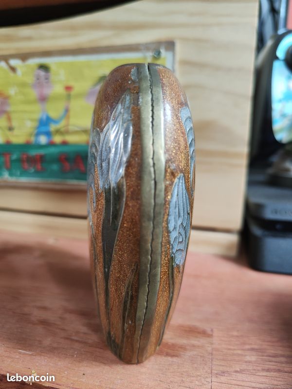 Vase en laiton émaillés (image 5)