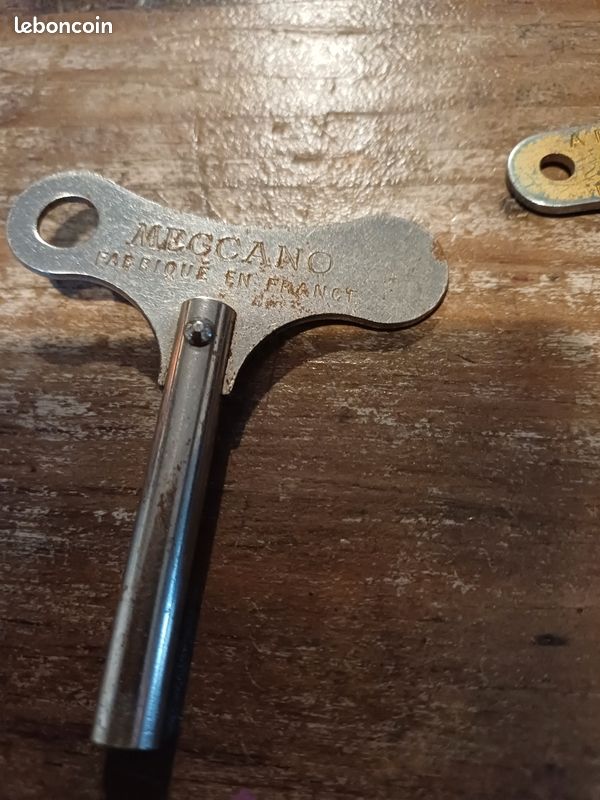 Meccano - MECCANO Moteur à ressort N°1 Reversible Année 1950 dans sa boite d'origine + Clef ; Clé