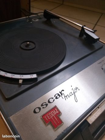 Electrophone,tourne disque teppaz oscar senior avec facture en France