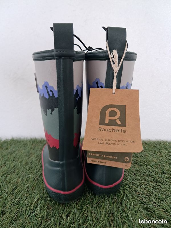 Superbes Bottes Vertes - Horizon Kids - Rouchette - pointure 27 (image 7)