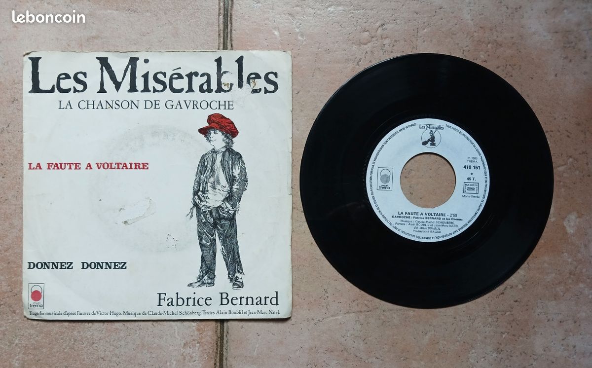Vinyle les misérables, La chanson de Gavroche (image 1)