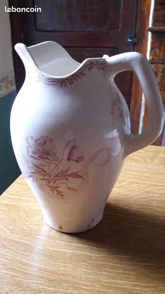 ENSEMBLE TOILETTE BROC ET CUVETTE CREIL & MONTEREAU TERRE DE FER PIVOINES ENSEMBLE TOILETTE BROC ET CUVETTE CREIL & MONTEREAU TERRE DE FER PIVOINES