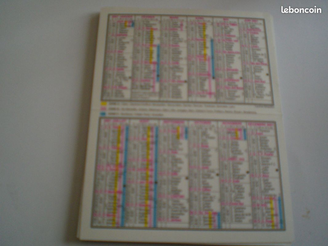 Calendriers de poche série complète de 12 mois (image 2)