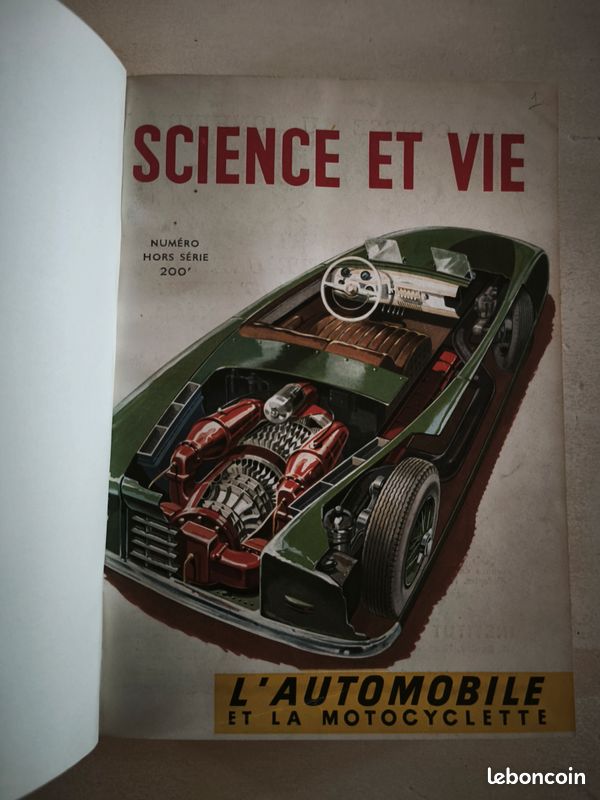 Reliure Science et vie H.S. AUTO MOTO 1950 1952 (image 3)