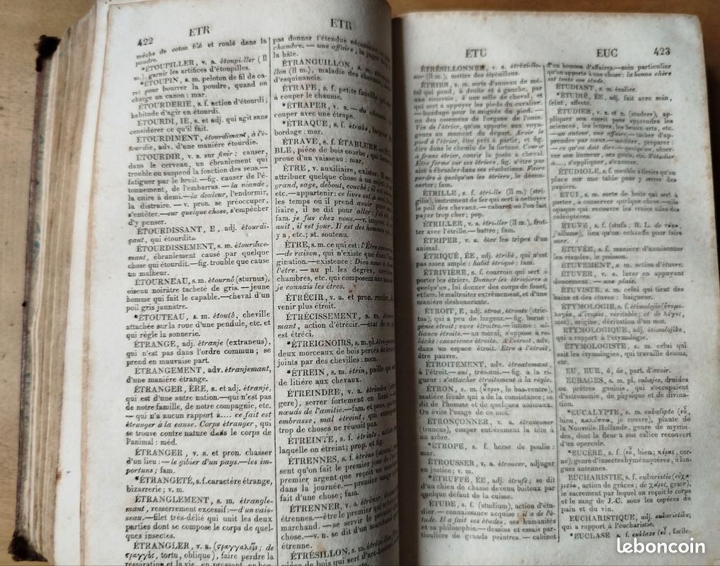 Wailly, Nouveau Vocabulaire Français, où l'on a suivi l'Orthographe (1827) (image 14)