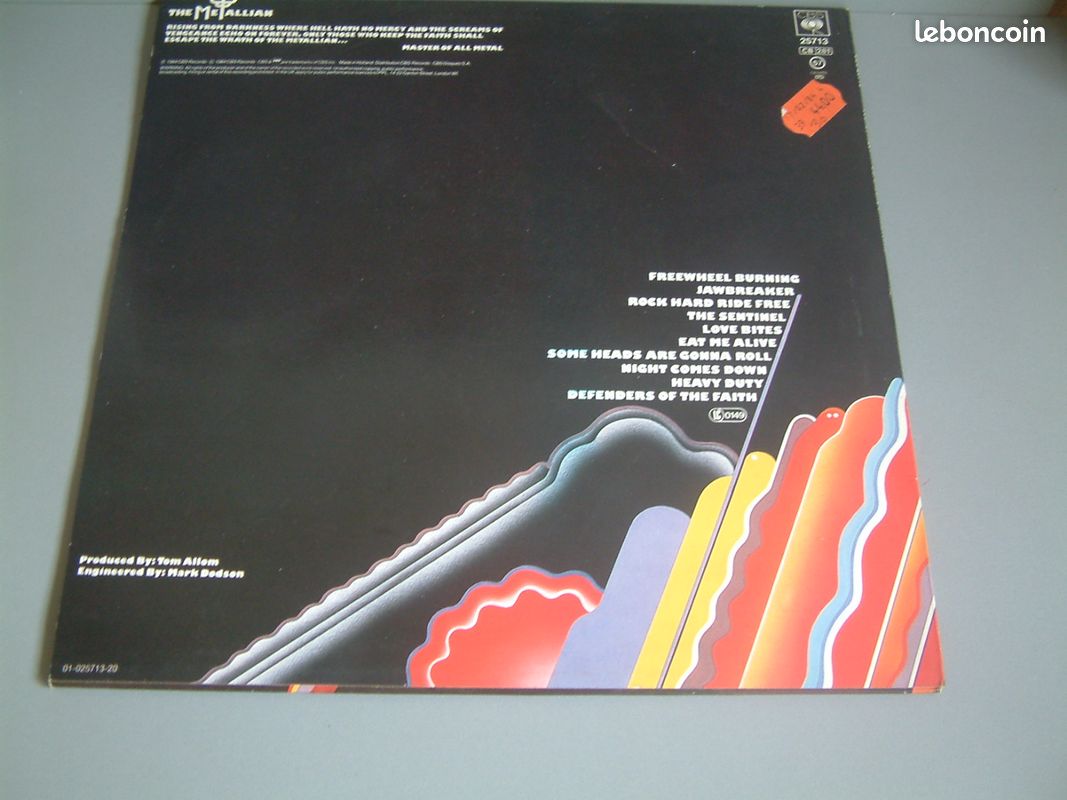 Vinyle 33 tours judas priest-defenders of the faith (image 2)