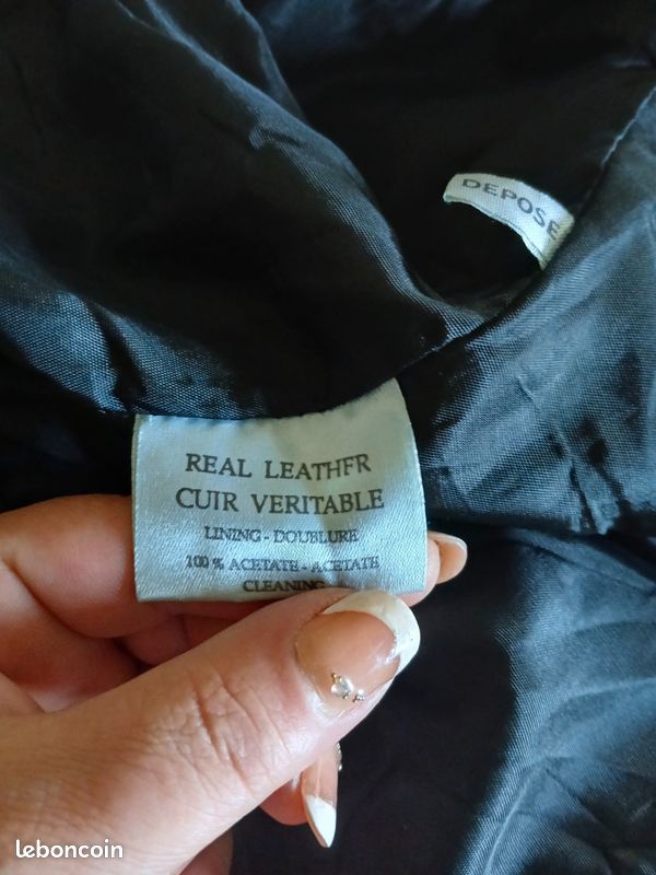 Veste en cuir taille M (image 10)