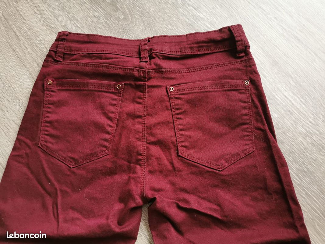 Pantalon bordeaux T38- My Christy Denim (image 5)
