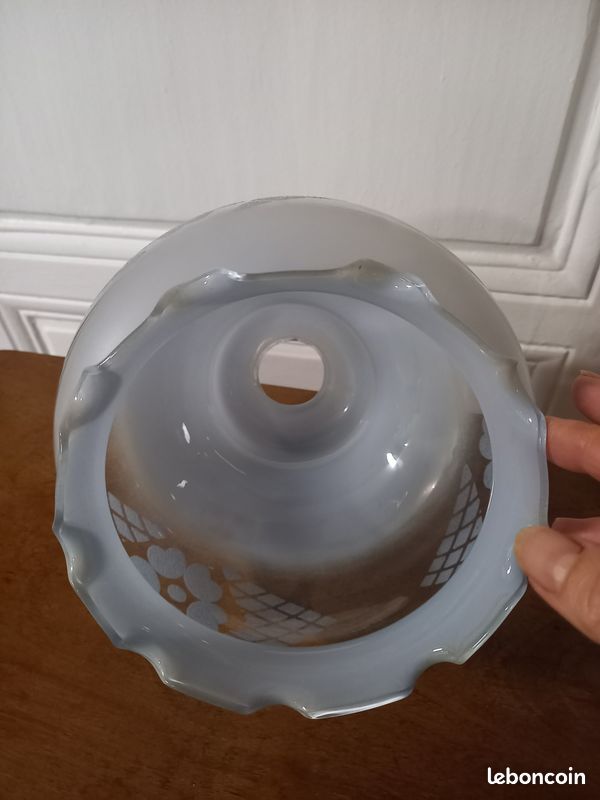 Abat-jour en verre vintage (image 2)