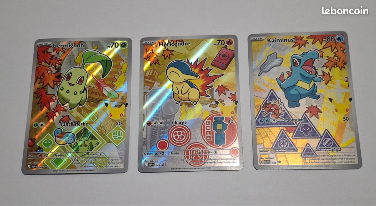 Lot 3 cartes Pokemon Premiers Partenaires Série 2 (image 1)