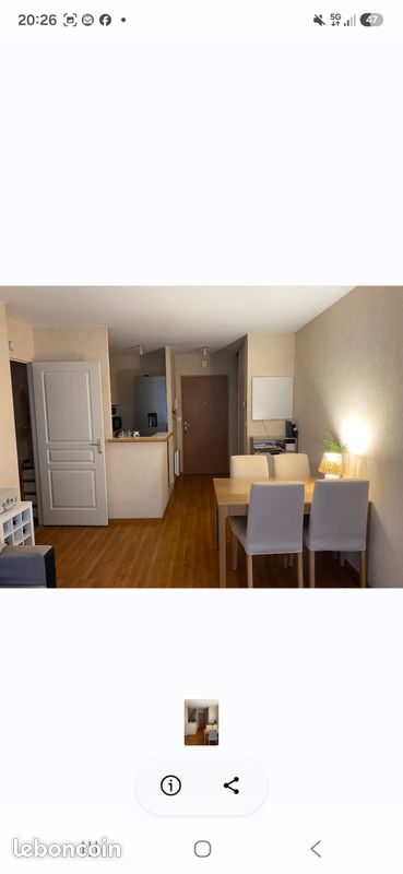 Appartement 2 pièces 38 m² · à Cholet · 38 m² · 555 €/mois