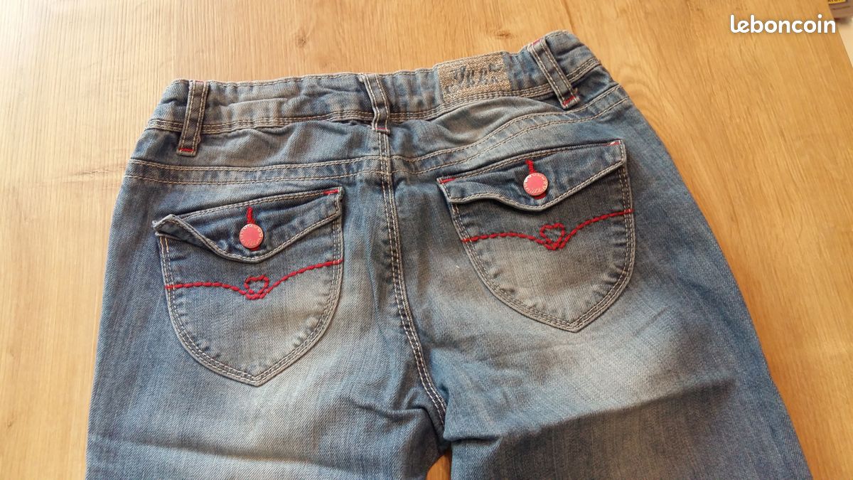 Jeans de marque IKKS fille 10 ans (image 3)