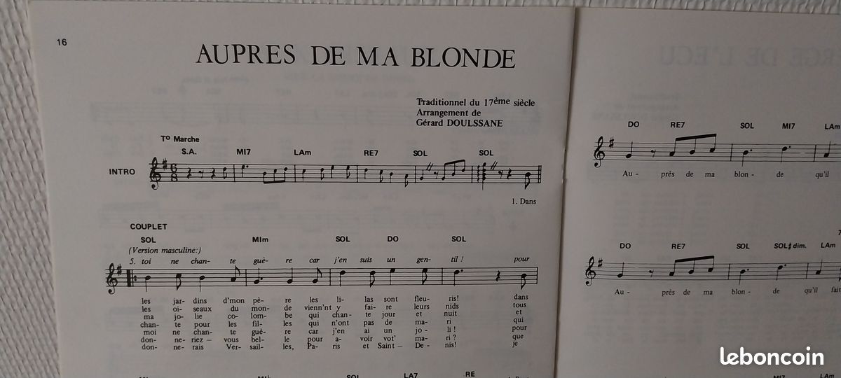 RECUEILS de chansons populaires (image 8)