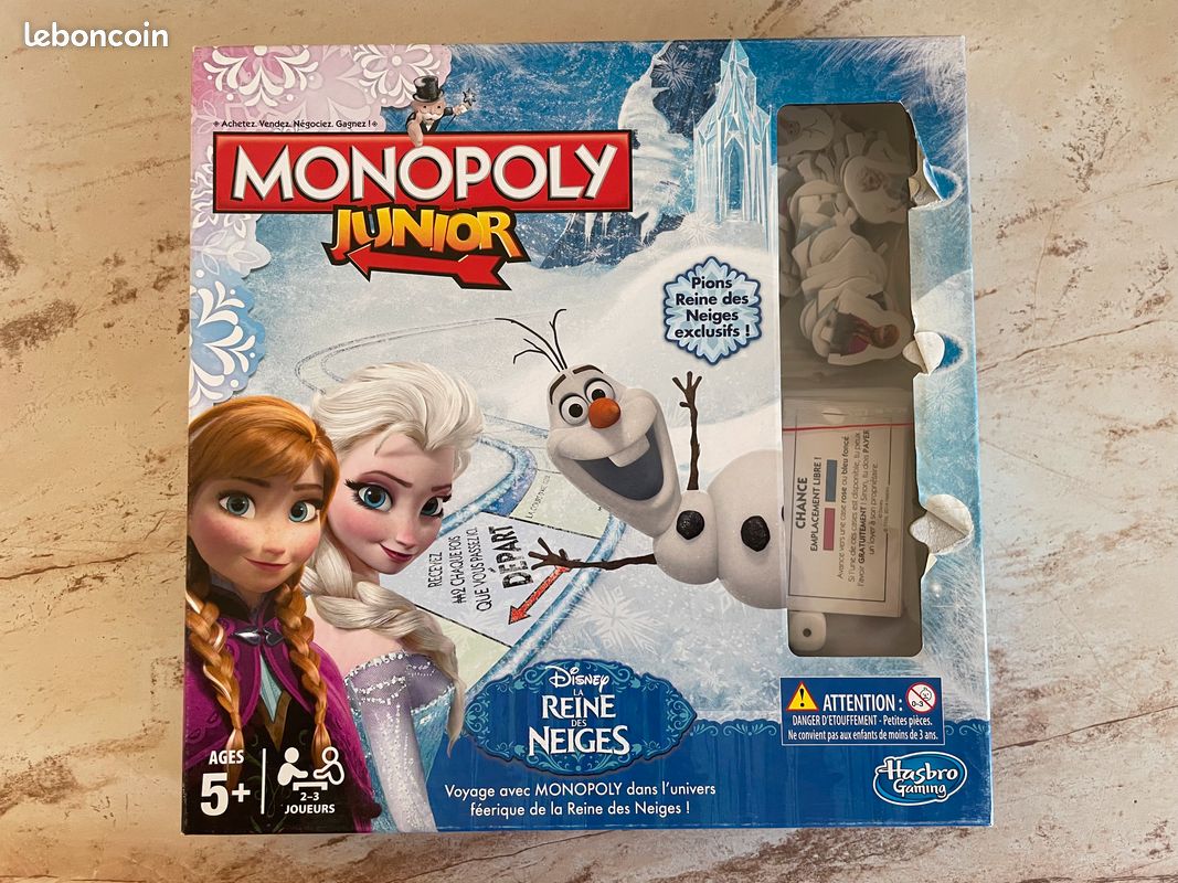 Monopoly Junior: reine des neiges (image 1)
