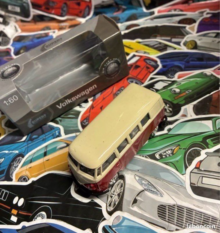 Volkswagen Combi T1 1963 1:60 Welly + boîte - miniature VW Bus (image 7)
