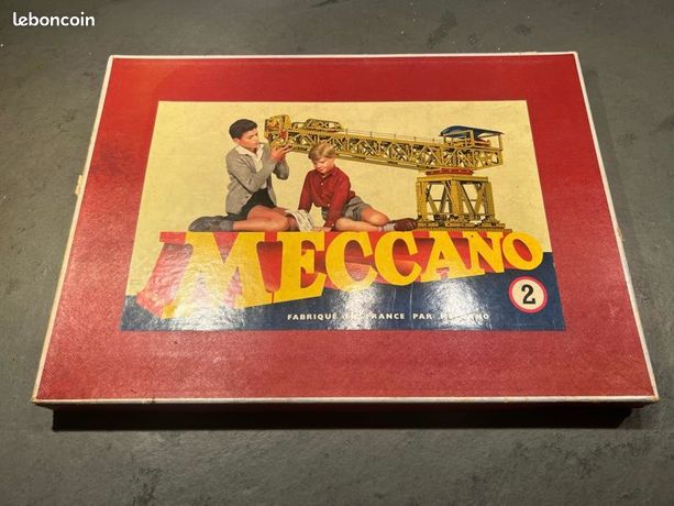 Boîte Meccano N°2 Vintage 1954 – La Mécanique En Miniature – France