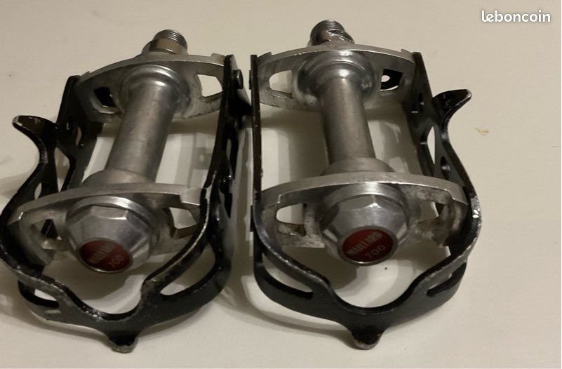 Pédales de course Spidel/Maillard 700 avec cage MKS - The Ritzler