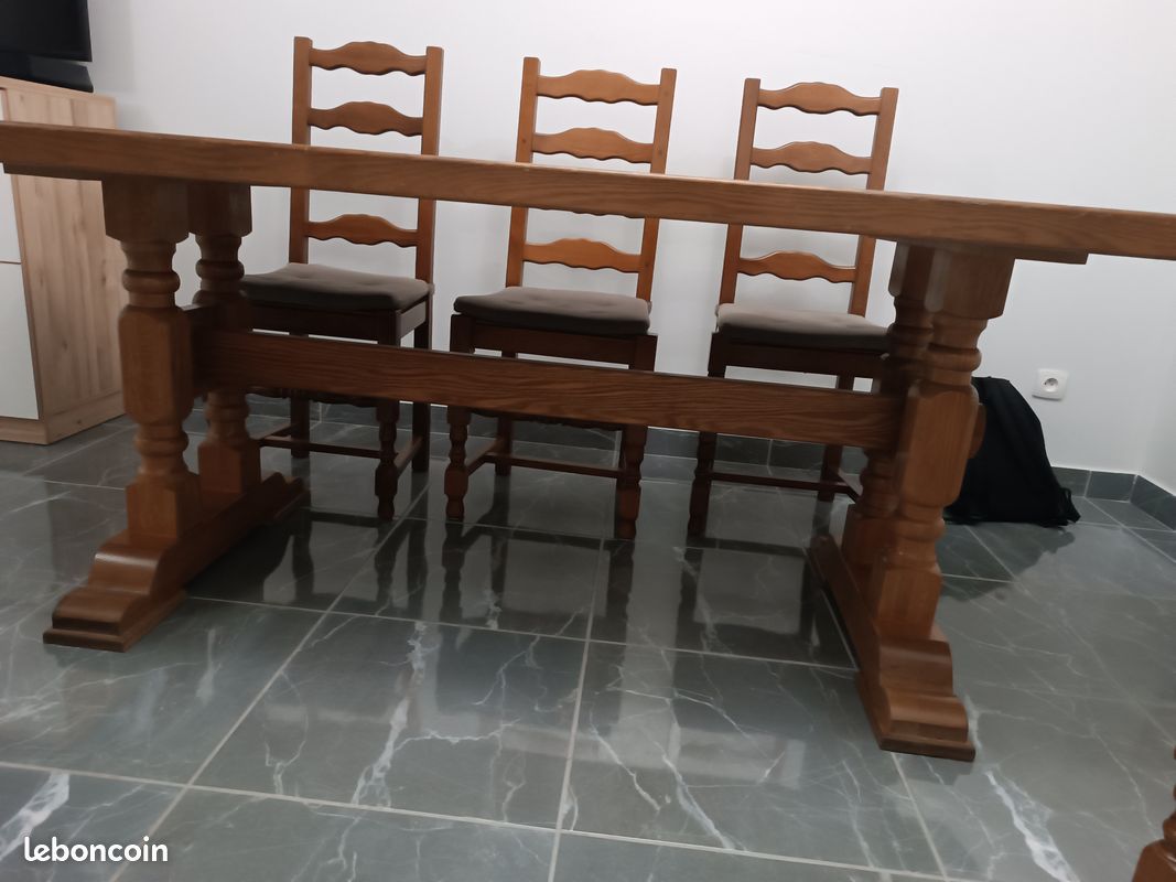 Table rectangulaire en bois Macif (image 1)
