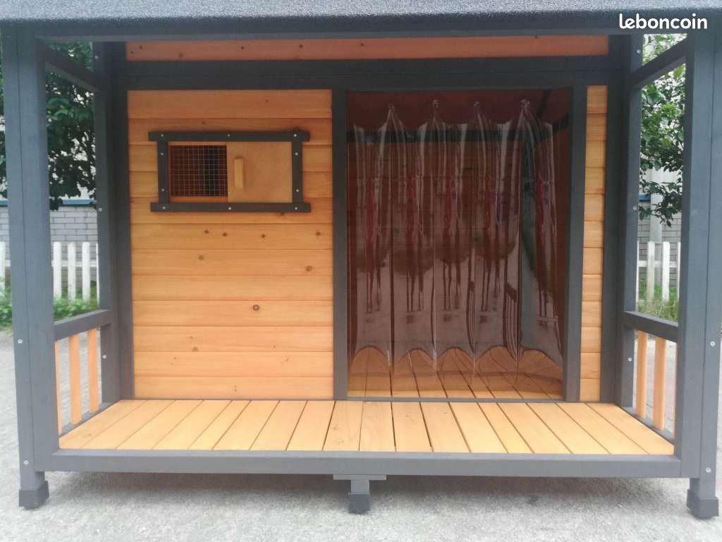 Niche jardin Cané Corso XXL avec terrasse surélevée en bois (image 3)
