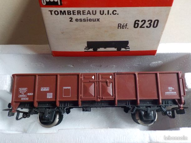 Lot De 3 Wagons Tombereau SNCF Jouef Réf 6225 Et 6572 - Époque 4, Voie HO, Analogique