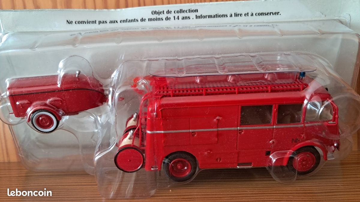 CPI5 camion POMPIER 1/43 Hachette Autopompa Berliet GBD France 1979 Sa – Jumajo